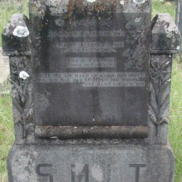 SMIT Maria Alletha nee GREYLING 1886-1905