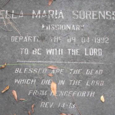SORENSEN Ella Maria -1992