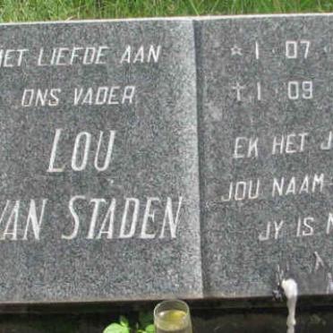 STADEN Lou, van 1909-1983