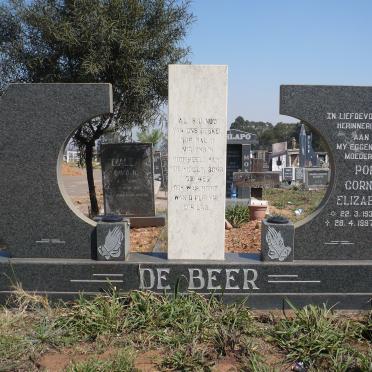 BEER Cornelia Elizabeth, de 1938-1997