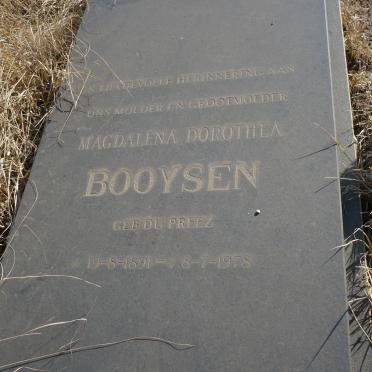 BOOYSEN Magdalena Dorothea nee DU PREEZ 1891-1978