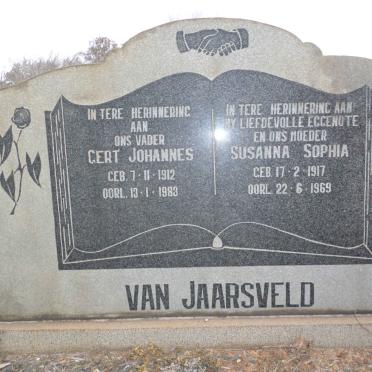 JAARSVELD Gert Johannes, van 1912-1983 & Susanna Sophia 1917-1969