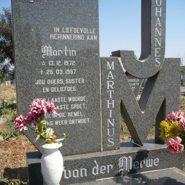 MERWE Johannes Marthinus, van der 1972-1997
