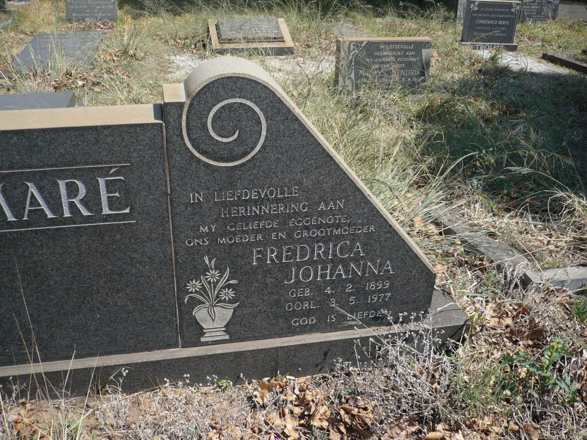 MARé Fredrica Johanna 1899-1977