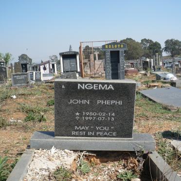 NGEMA John Phephi 1950-1997