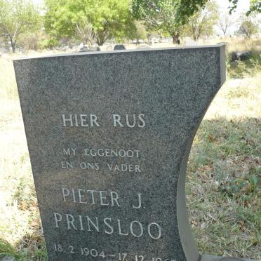 PRINSLOO Pieter J. 1904-1967