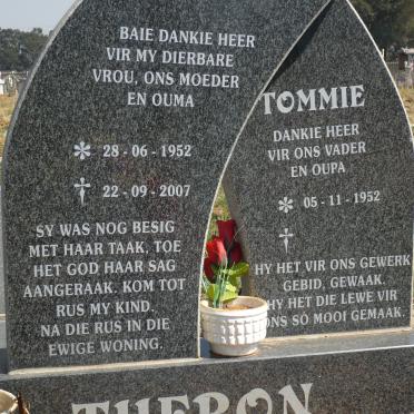 THERON Tommie 1952- &amp; Babie 1952-2007