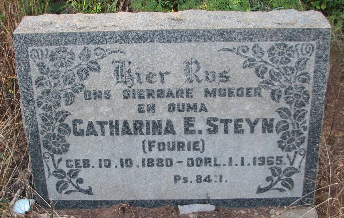 STEYN Catharina E. nee FOURIE 1880-1965