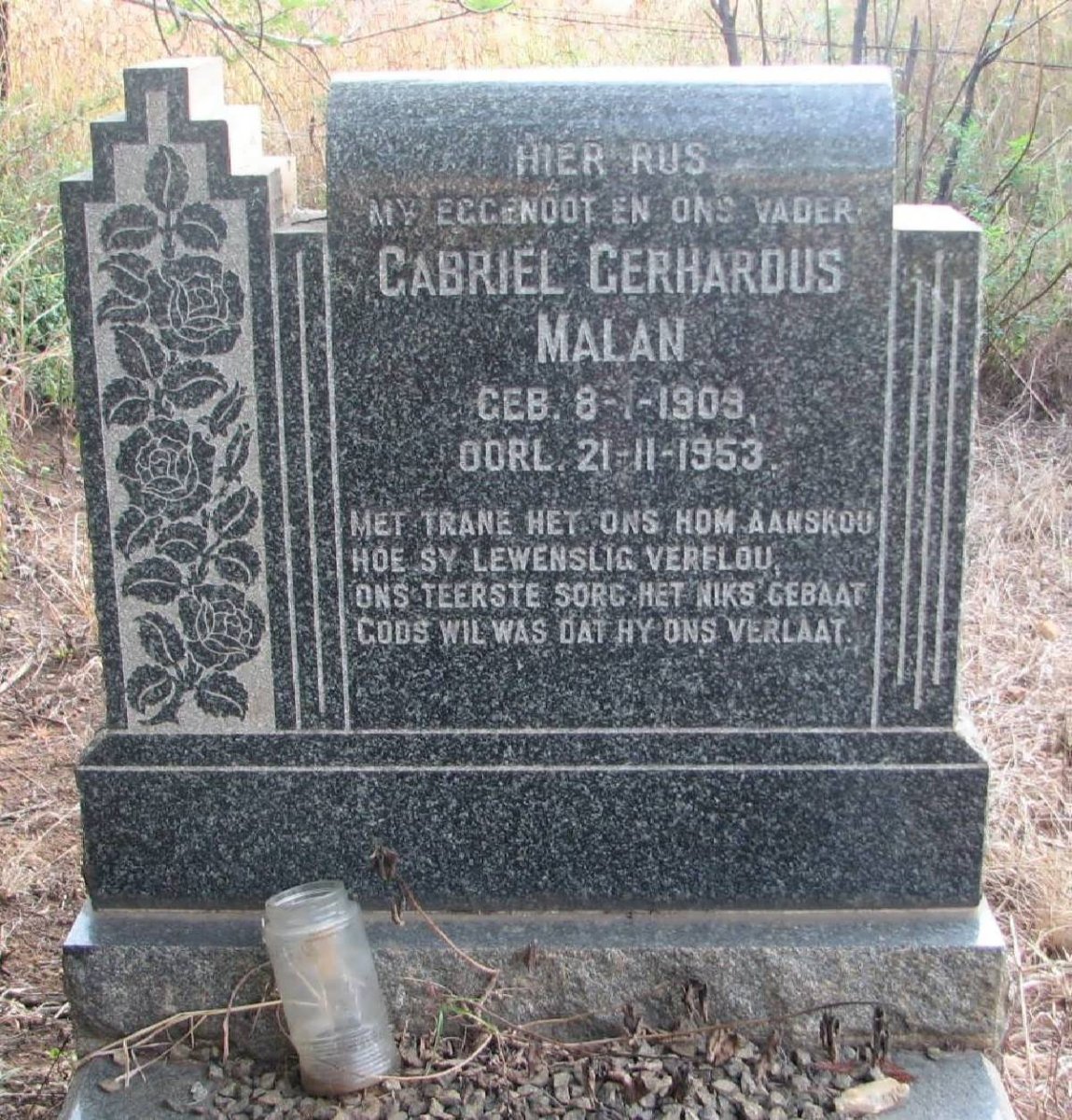 MALAN Gabriël Gerhardus 1909-1953