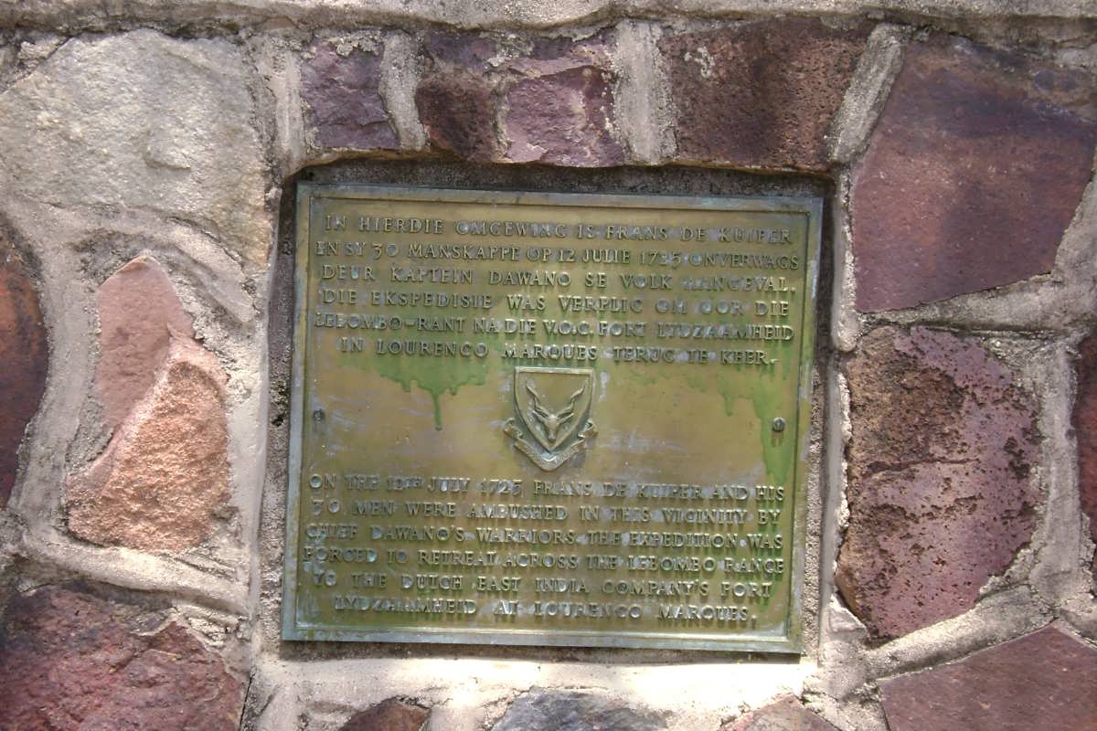 Memorial for the Frans de Kuiper expedition in 1725