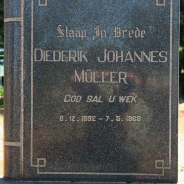 MULLER Diederik Johannes 1892-1968