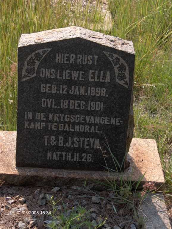 STEYN Ella 1898-1901