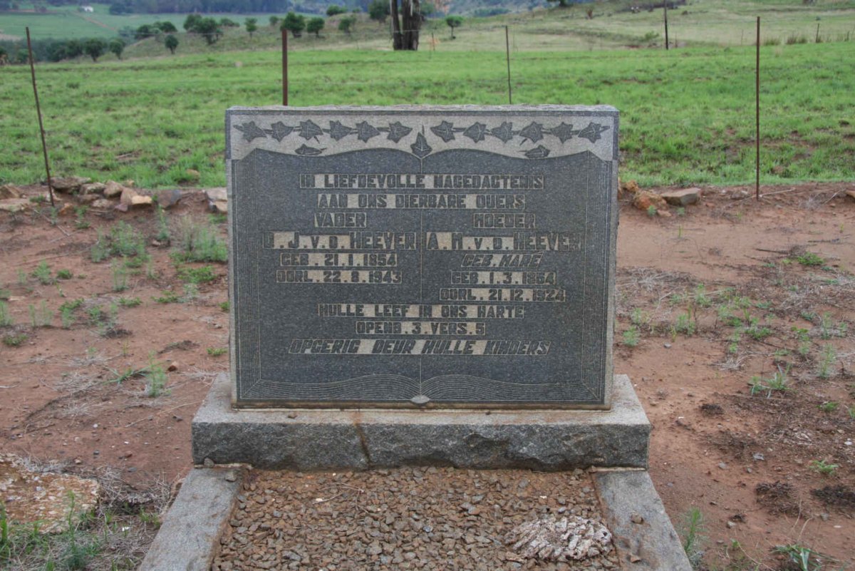 HEEVER D.J., v.d. 1854-1943 &amp; A.H. MARE 1854-1924