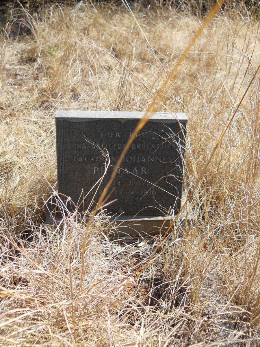 PIENAAR Jacobus Johannes 1925-1925
