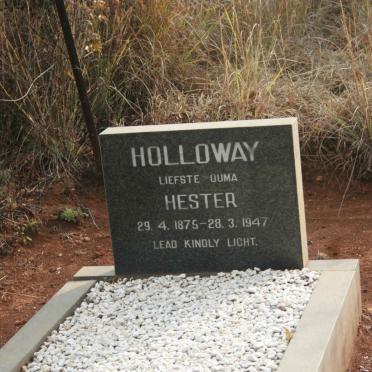 HOLLOWAY Hester 1875-1947