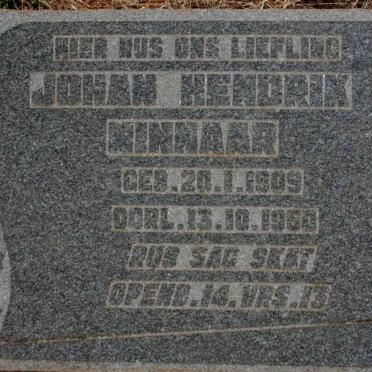 MINNAAR Johan Hendrik 1909-1950