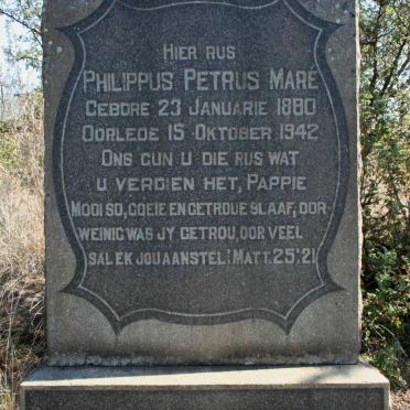 MARE Philippus Petrus 1880-1942