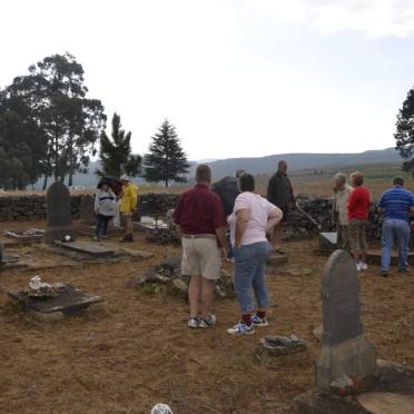 5. The crew cleaning up the graves &amp; cemetery