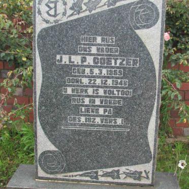 COETZER J.L.P. 1859-1948